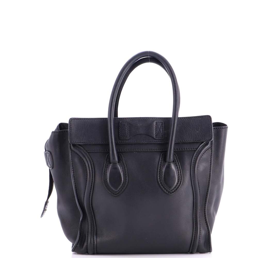 Celine Luggage Bag Smooth Leather Micro #247500C12B - Picture 3 of 7